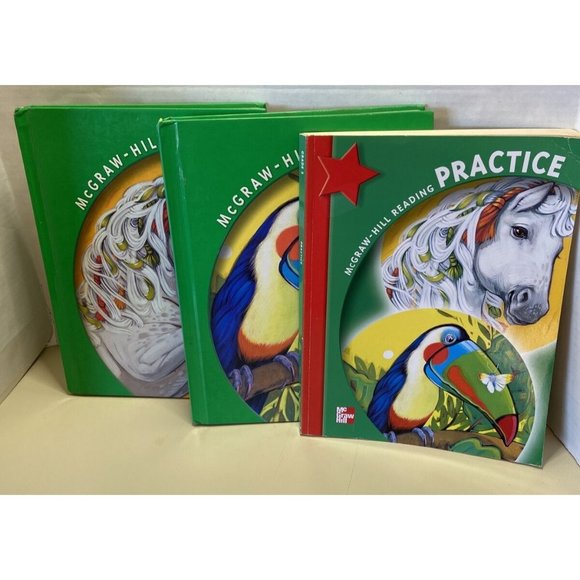 Reading Textbooks 1 & 2 Grade 3 McGraw-Hill Reading, Workbook Book Homeschool - Picture 1 of 9